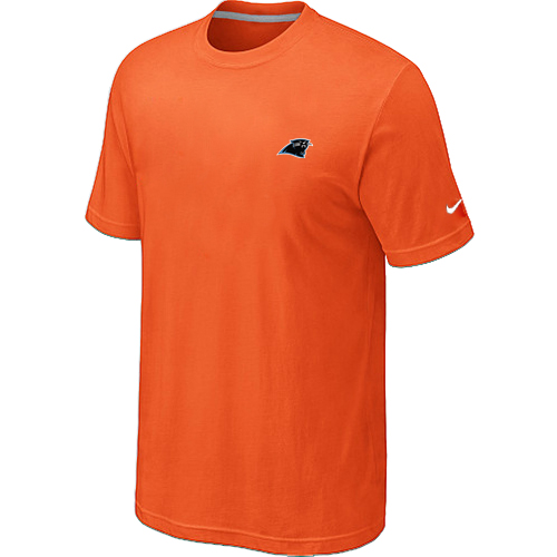 Carolina Panthers Chest embroidered logo T-Shirt orange