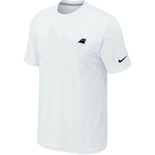 Carolina Panthers Chest embroidered logo T-Shirt white