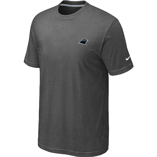 Carolina Panthers Chest embroidered logoT-Shirt D.Grey