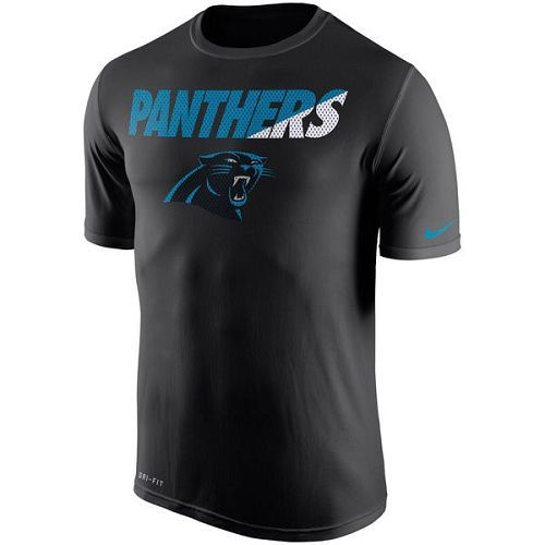 Carolina Panthers Nike Black Legend Staff Practice Performance T-Shirt