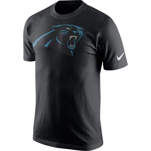 Carolina Panthers Nike Black Logo T-Shirt 2