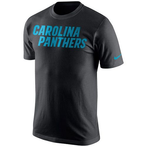 Carolina Panthers Nike Black Wordmark T-Shirt