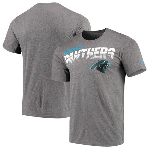 Carolina Panthers Nike Sideline Line Of Scrimmage Legend Performance T-Shirt Heathered Gray