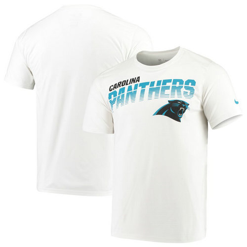 Carolina Panthers Nike Sideline Line Of Scrimmage Legend Performance T-Shirt White