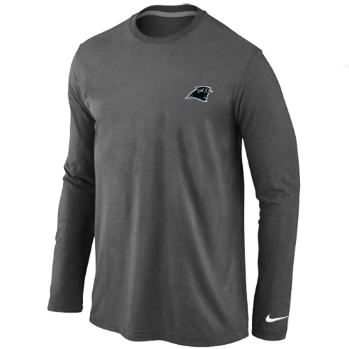 Carolina Panthers Sideline Legend Authentic Logo Long Sleeve T-Shirt  D.Grey