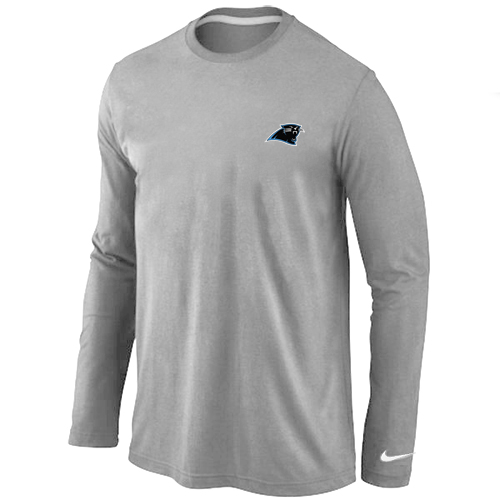 Carolina Panthers Sideline Legend Authentic Logo Long Sleeve T-Shirt  Grey