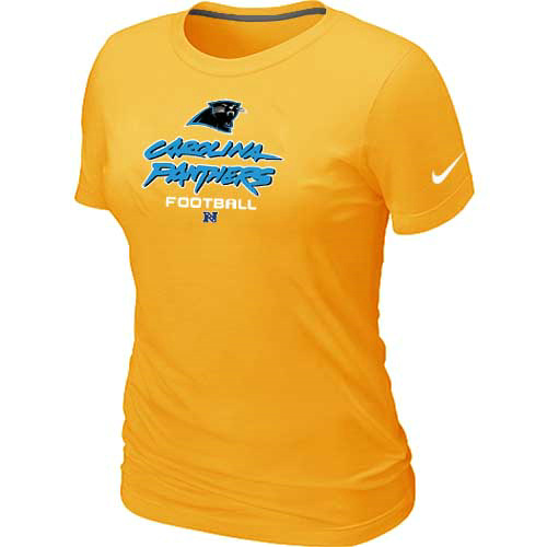 Carolina Panthers Yellow Women's Critical Victory T-Shirt