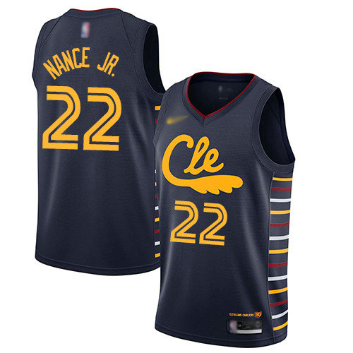 Cavaliers #22 Larry Nance Jr. Navy Basketball Swingman City Edition 2019 20 Jersey
