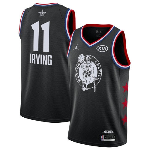 Celtics #11 Kyrie Irving Black Basketball Jordan Swingman 2019 All-Star Game Jersey