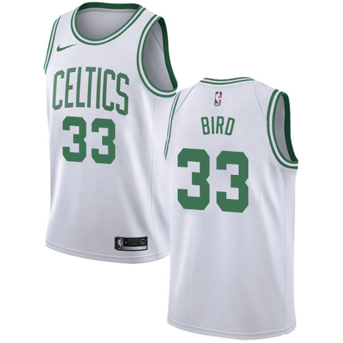 Celtics #33 Larry Bird White Basketball Swingman Association Edition Jersey
