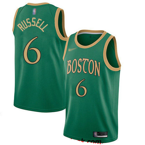Celtics #6 Bill Russell Green Basketball Swingman City Edition 2019 20 Jersey
