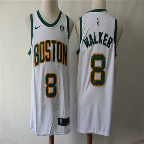 Celtics 8 Kemba Walker White City Edition Nike Swingman Jerseys