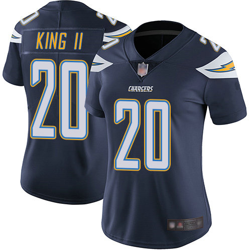 Chargers #20 Desmond King II Navy Blue Team Color Women's Stitched Football Vapor Untouchable Limited Jersey