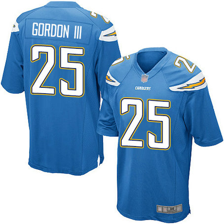 Chargers #25 Melvin Gordon III Electric Blue Alternate Youth Stitched Football New Elite Jersey