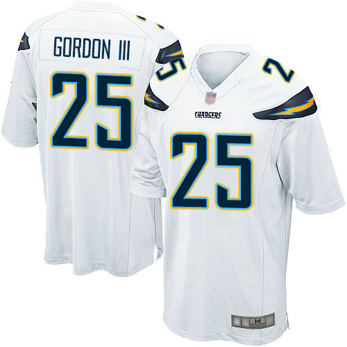 Chargers #25 Melvin Gordon III White Youth Stitched Football New Elite Jersey
