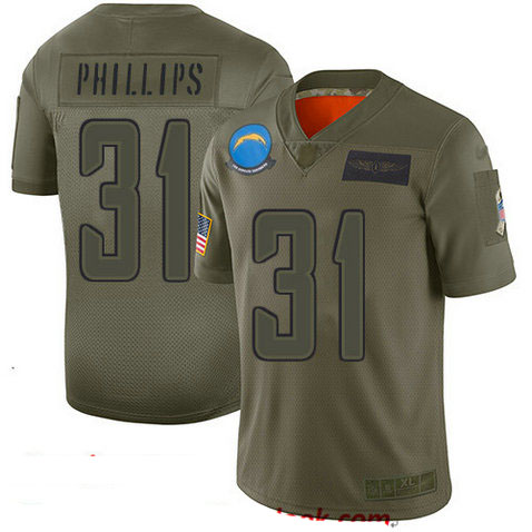 Chargers #31 Adrian Phillips Camo Men's Stitched Football Limited 2019 Salute To Service Jersey