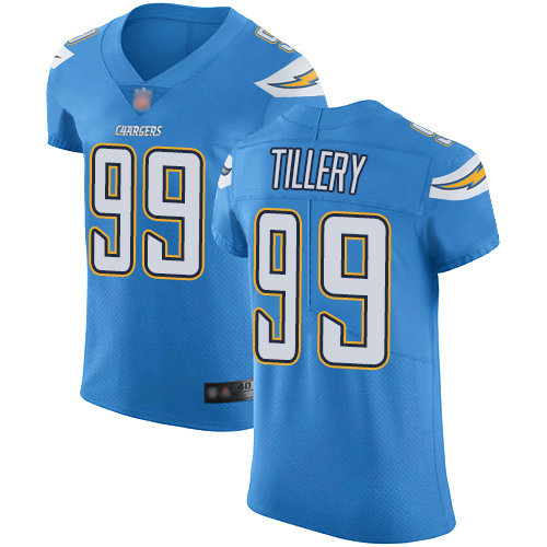 Chargers #99 Jerry Tillery Electric Blue Alternate Men's Stitched Football Vapor Untouchable Elite Jersey