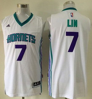 Charlotte Hornets 7 Jeremy Lin White NBA Jersey
