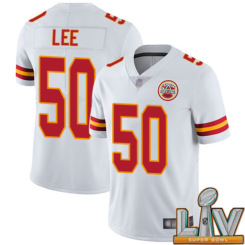 Cheap Super Bowl LV 2021 Men Kansas City Chiefs 50 Lee Darron White Vapor Untouchable Limited Player Nike NFL Jersey
