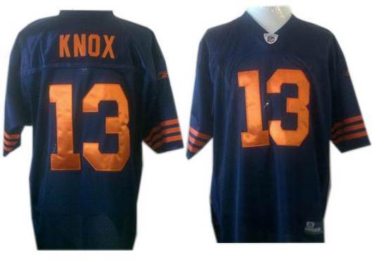 Chicago Bears #13 Johnny Knox Jerseys blue orange number