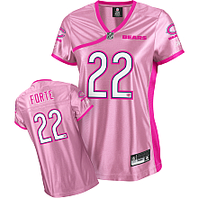 Chicago Bears #22 Matt Forte Pink Fashion Women Jersey