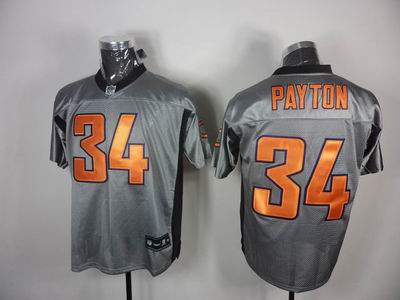 Chicago Bears #34 Walter Payton Gray shadow jerseys