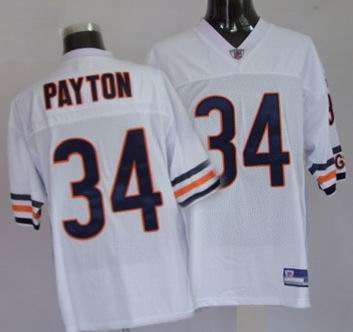 Chicago Bears #34 Walter Payton white