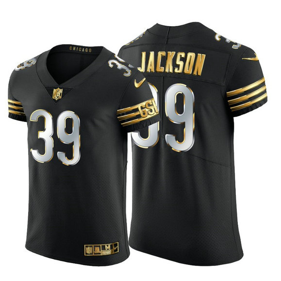 Chicago Bears #39 Eddie Jackson Men's Nike Black Edition Vapor Untouchable Elite NFL Jersey