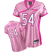 Chicago Bears #54 Brian Urlacher Pink Fashion Women Jersey
