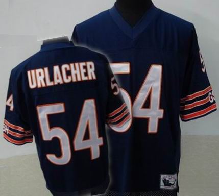 Chicago Bears #54 Brian Urlacher blue mitchellandness