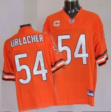 Chicago Bears #54 Brian Urlacher orange C patch