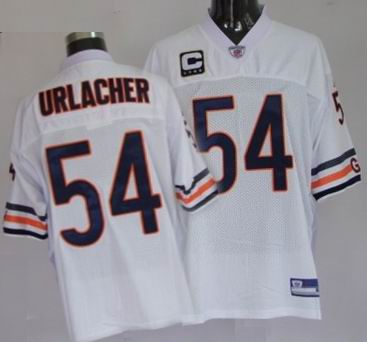 Chicago Bears #54 Brian Urlacher white C patch