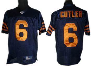 Chicago Bears #6 Jay Cutler Jerseys blue orange number