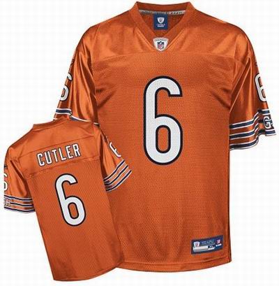 Chicago Bears #6 Jay Cutler jersey Orange