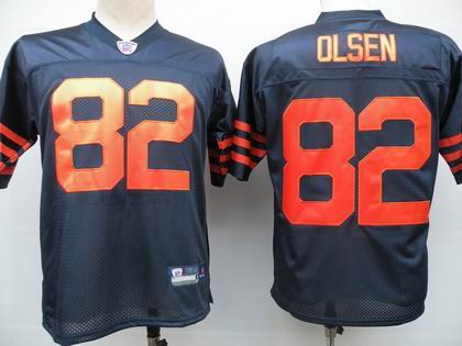 Chicago Bears #82 Greg Olsen Jersey blue orange number