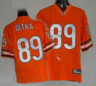 Chicago Bears #89 Mike DITKA Orange Jersey