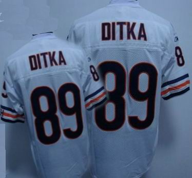 Chicago Bears #89 Mike DITKA white Jersey