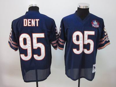 Chicago Bears #95 Richard Dent BLUE Hall of Fame PATCH JERSEYS