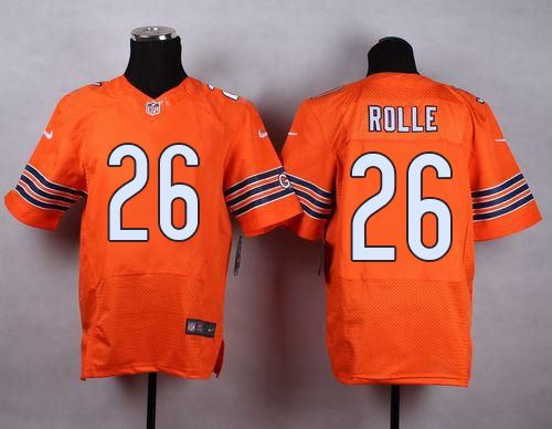 Chicago Bears 26 Antrel Rolle Orange Alternate Nike NFL Elite Jersey