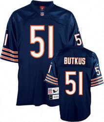 Chicago Bears 51# BUTKUS blue throwback jerseys