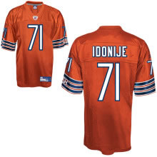 Chicago Bears 71# Idonije #71 orange Jersey