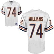 Chicago Bears 74# Chris Williams Pick white Jersey