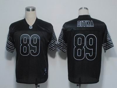 Chicago Bears 89 DITKA Black jerseys