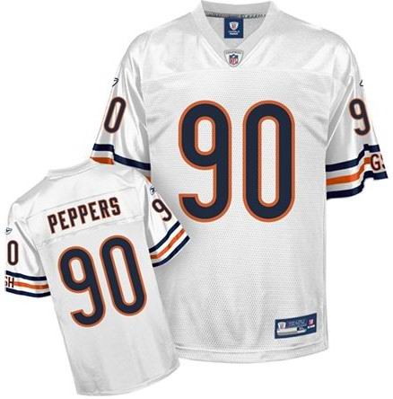 Chicago Bears Julius Peppers Jersey #90 White Jersey