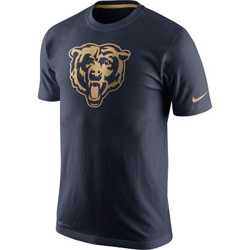 Chicago Bears Nike Navy Championship Drive Gold Collection Performance T-Shirt