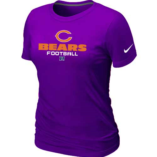 Chicago Bears Purple Women's Critical Victory T-Shirt