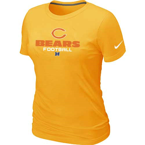 Chicago Bears Yellow Women's Critical Victory T-Shirt