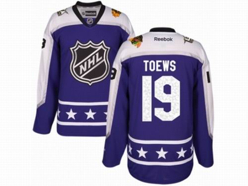 Chicago Blackhawks #19 Jonathan Toews Purple Central Division 2017 All-Star NHL Jersey