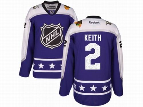 Chicago Blackhawks #2 Duncan Keith Purple Central Division 2017 All-Star NHL Jersey