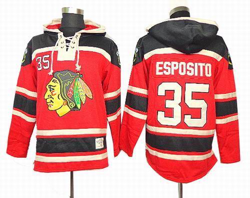 Chicago Blackhawks #35 Tony Esposito red Hoody